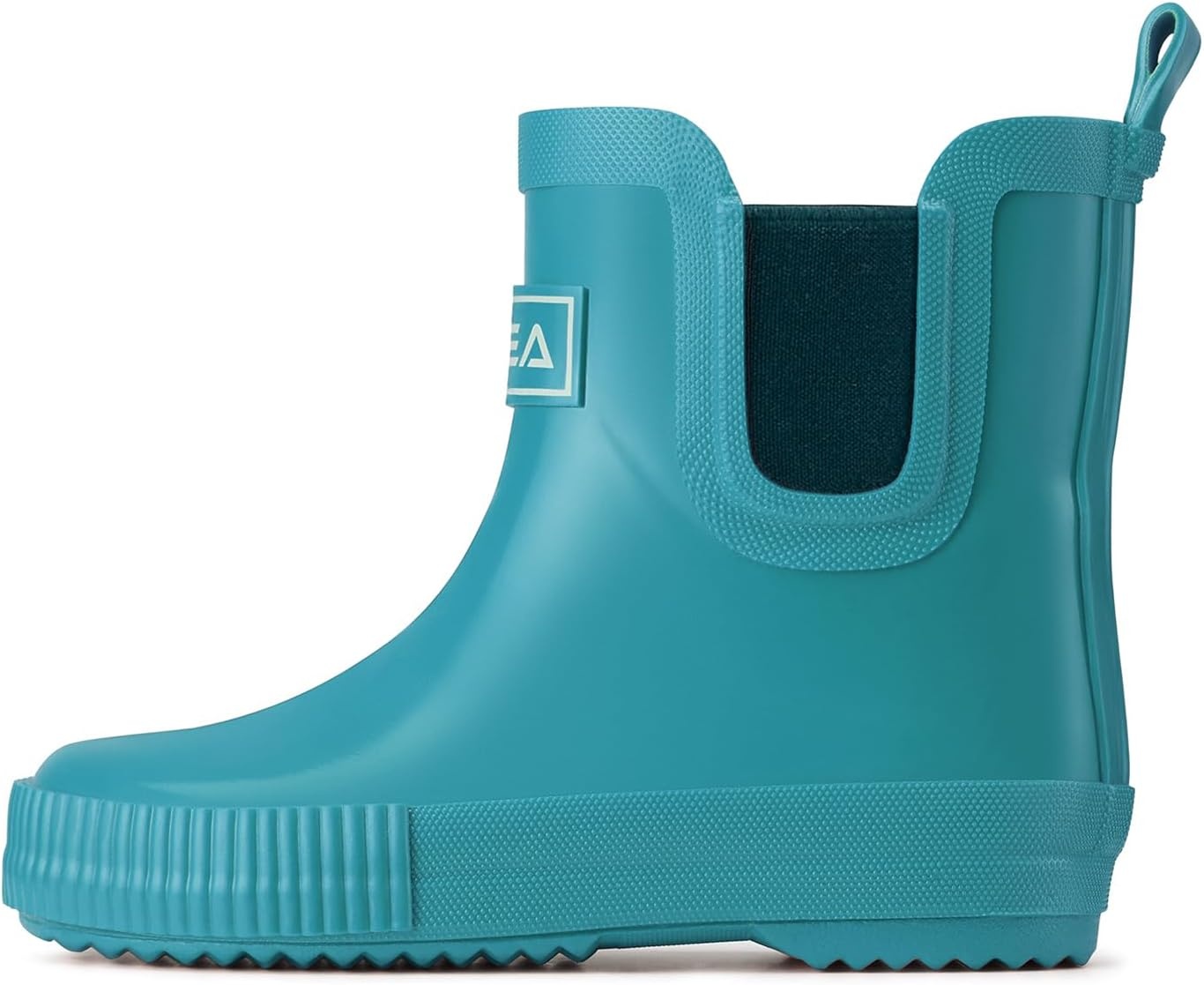 image:imageHISEA Kids BarefootFriendly Rain Boots 100 Natural Rubber Waterproof Ankle Chelsea Boots with Soft Cotton Lining AntiChafing Design for Toddlers Boys GirlsBlue