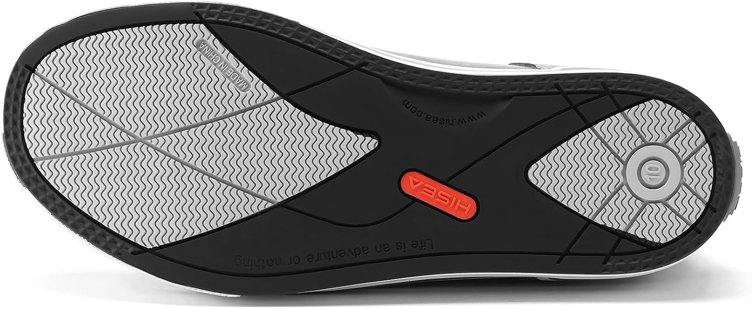 image:imageHISEA Mens Deck Rain Boots Saltwater Fishing Booties Waterproof Ankle Rain Boots with High TractionGrey Camo