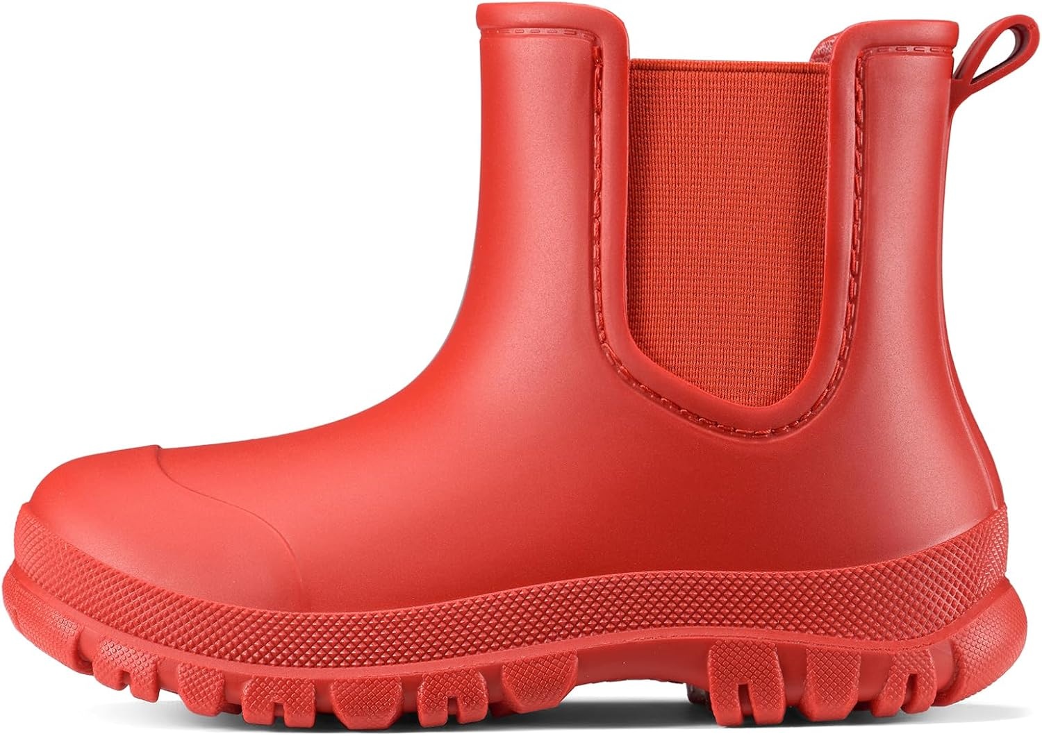 image:imageHISEA Toddler Rain Boots for Boys Girls Kids Short Rubber Boots Waterproof Lightweight with Nonslip OutsoleRed