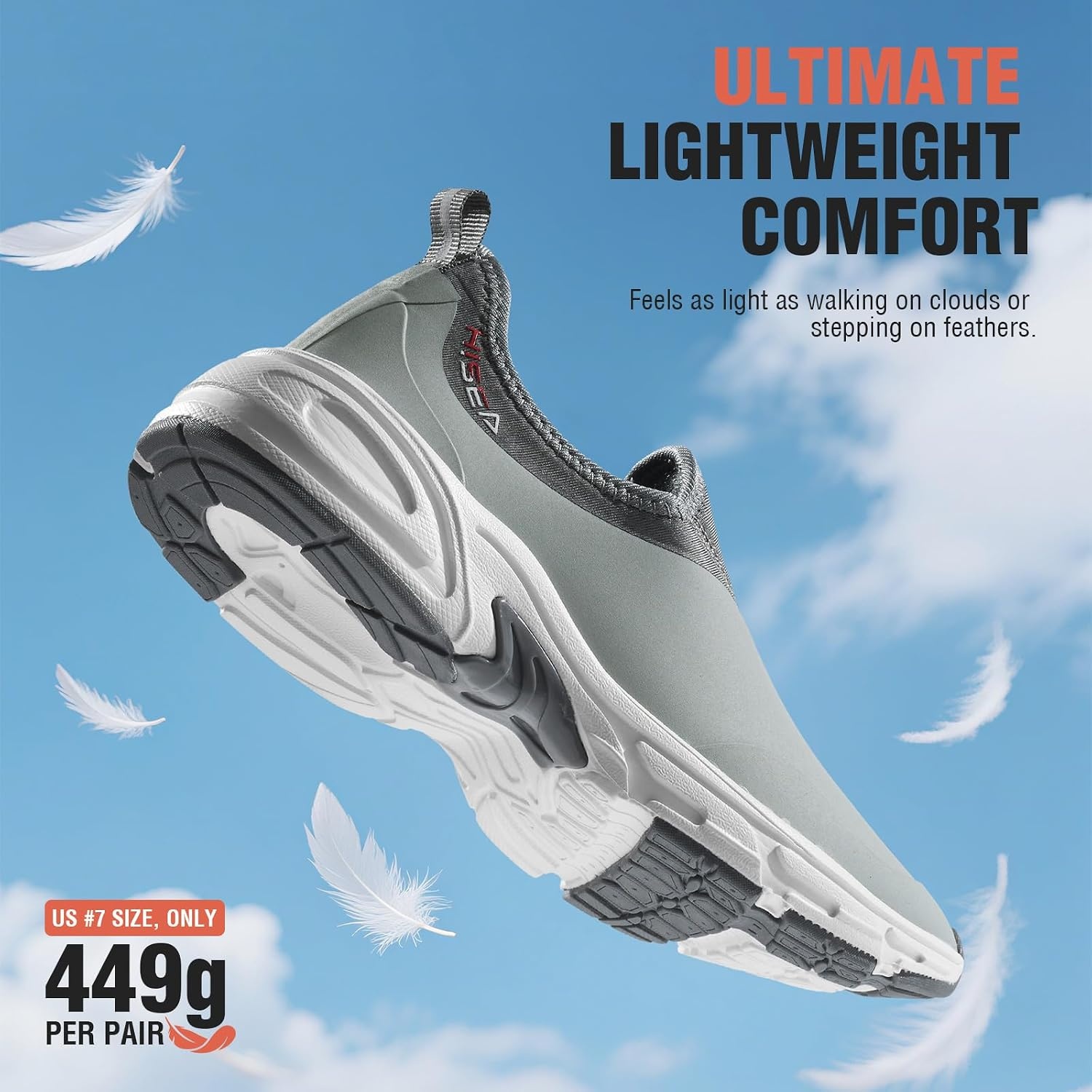 image:imageHISEA Womens Ankle Rain Shoes Neoprene Waterproof Garden Shoes for Women Fashion Walking ShoeGrey