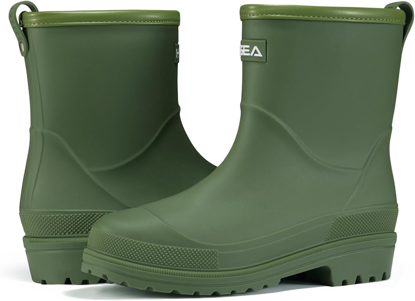 image:imageHISEA Womens Rubber Rain Boots Waterproof Short Chelsea Boots for Garden Outdoor
