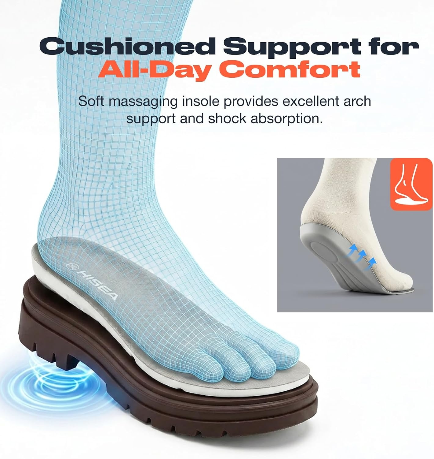 image:imageHISEA Womens Short Rain Boots Waterproof Chelsea Boots Fashion Ankle Rubber Garden Shoes NonSlip Matte PVC Rainboots Lightweight Outdoor Work Booties for Gardening Farming WalkingBrown