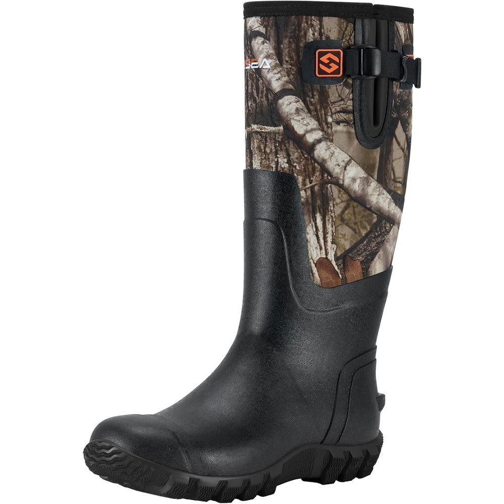 image:imageHISEA Womens Mid Calf Rain Boots Waterproof Rubber Boot for Garden Mud WorkingKanati Camo