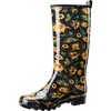 Sunflower Print Black