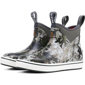 image:imageHISEA Kids EasyOn Rain Boots for Boys and Girls 4mm Neoprene Insulated Waterproof Deck Boots NonSlip Rubber Ankle Mud Boots for Toddler amp Big KidGrey Camo