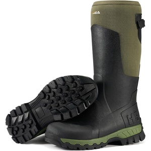 image:imageHISEA Mens Tall Boot with Arctic Ice Grip Waterproof Rubber Rain Boots Insulated Neoprene Warm Mud Boots for Outdoor Work HuntingGreen