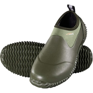 image:imageHISEA Unisex Garden Shoes Waterproof SlipOn Rain Boots for Men and Women Neoprene Rubber Rain Shoes Outdoor Ankle Booties for Gardening Farming Camping Dog Walking Car Wash Lawn Care and Yard WorkGreen