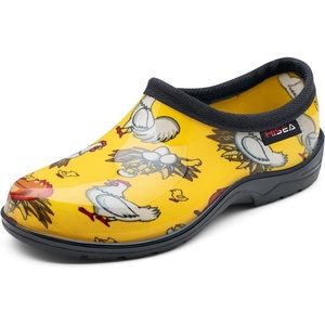 image:imageHISEA Waterproof Garden Shoe for Women Outdoor SlipOn Rain Boots Rubber Rain Shoes Short Ankle Booties and Garden Clogs with Comfort Insole