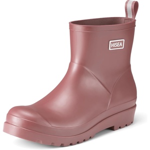 image:imageHISEA Womens Ankle Rubber Rain Boots Waterproof Short Chelsea Boots for Garden with Comfortable Insoles CHOOSE ONE SIZE UP