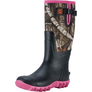 image:imageHISEA Womens Mid Calf Rain Boots Waterproof Rubber Boot for Garden Mud WorkingCamo