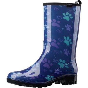 image:imageHISEA Womens Rain Boots Waterproof Mid Calf Garden Boots for WomenBlue Claw