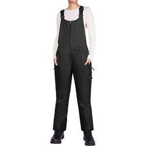 image:imageHISEA Womens Snow Bib Overalls Snowsuit Ski Pants Waterproof Insulated Skiing Pants Women Black