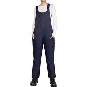 image:imageHISEA Womens Snow Bib Overalls Snowsuit Ski Pants Waterproof Insulated Skiing Pants Women Dark Blue