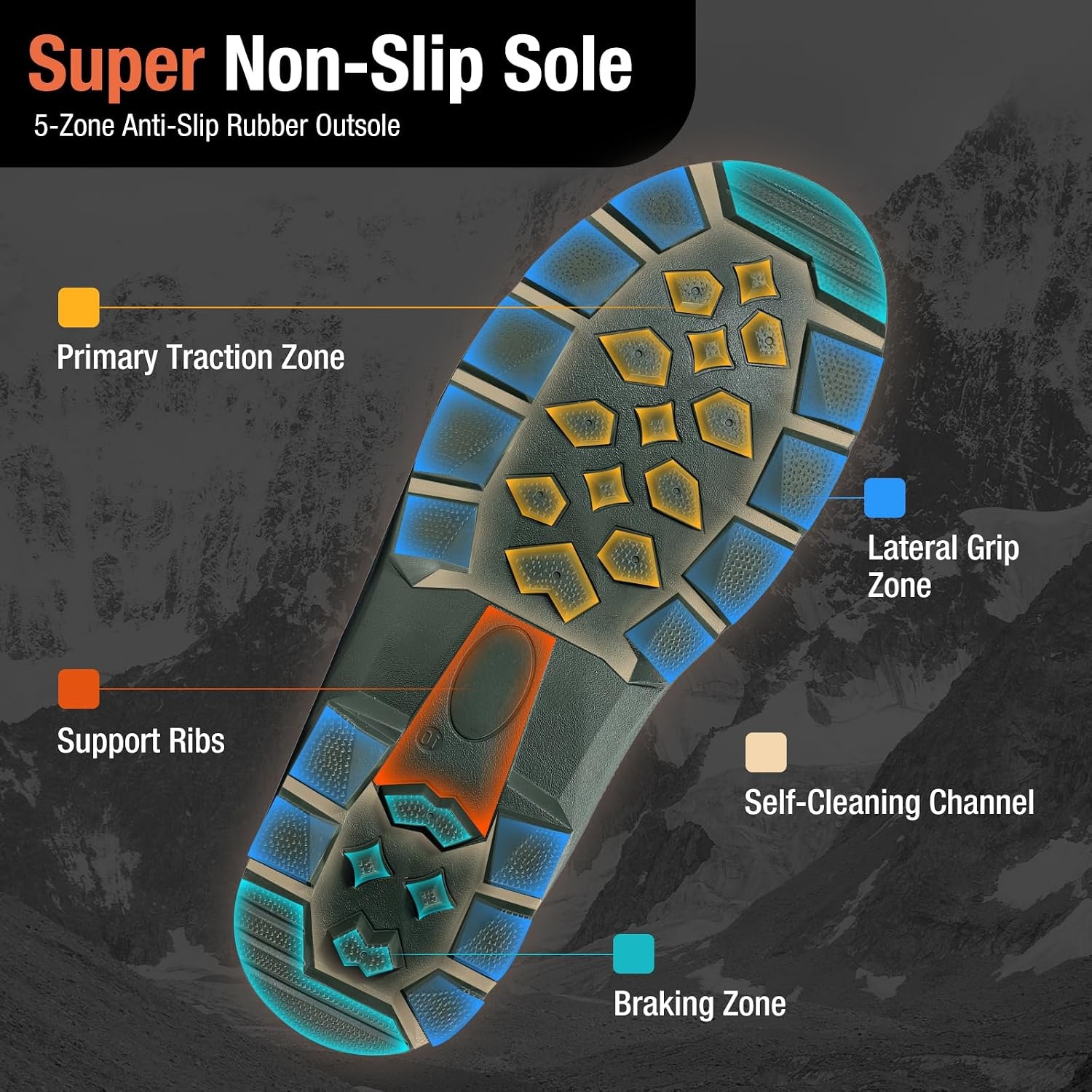 image:imageHISEA Mens Neoprene Rubber Rain BootsWaterproof Insulated Hunting Fishing Mud BootsWarm Boot with Comfortable NonSlip Soles Suitable for Outdoor Garden WorkOlive Green