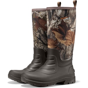 image:imageHISEA Mens Neoprene Rubber Rain BootsWaterproof Insulated Hunting Fishing Mud BootsWarm Boot with Comfortable NonSlip Soles Suitable for Outdoor Garden WorkCamo